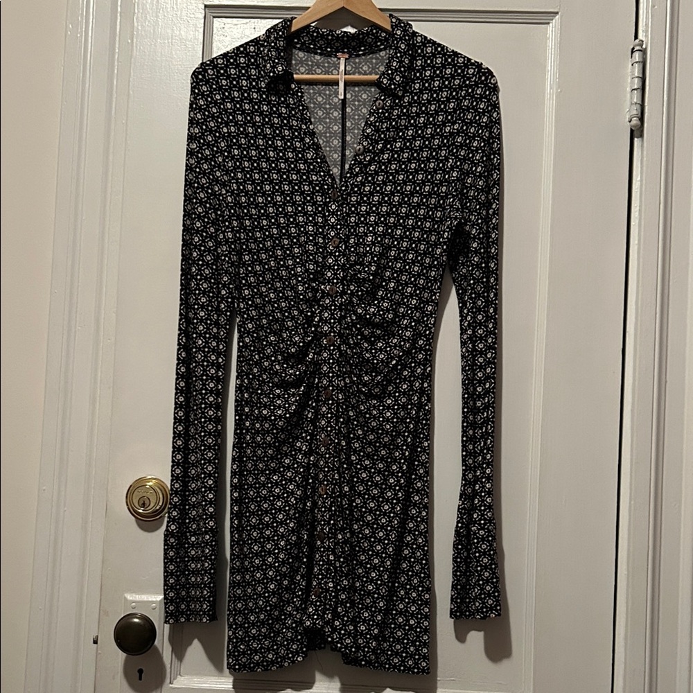 Free People Shayla ruched mini dress